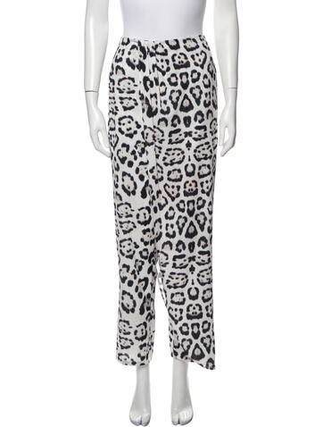 Baja East Pants Printed Straight Leg XS