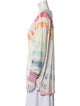 Baja East Tie-Dye Print Scoop Neck Tunic