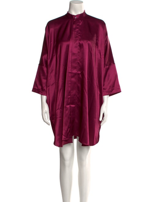 Baja East Mock Neck Mini Dress