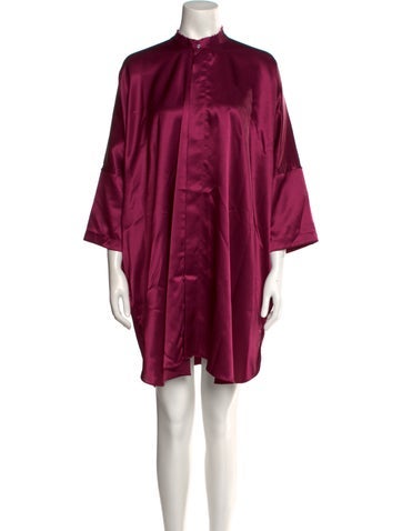 Baja East Dresses Mock Neck Mini Dress XS