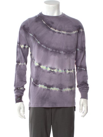 Baja East Sweaters Tie-Dye Print Crew Neck Pullover M