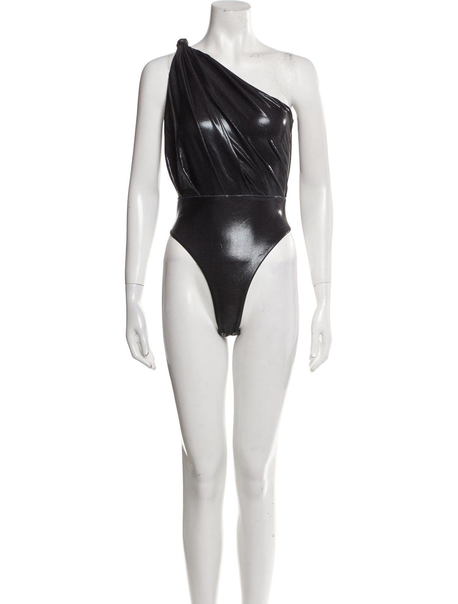 Baja East One-Shoulder Sleeveless Bodysuit