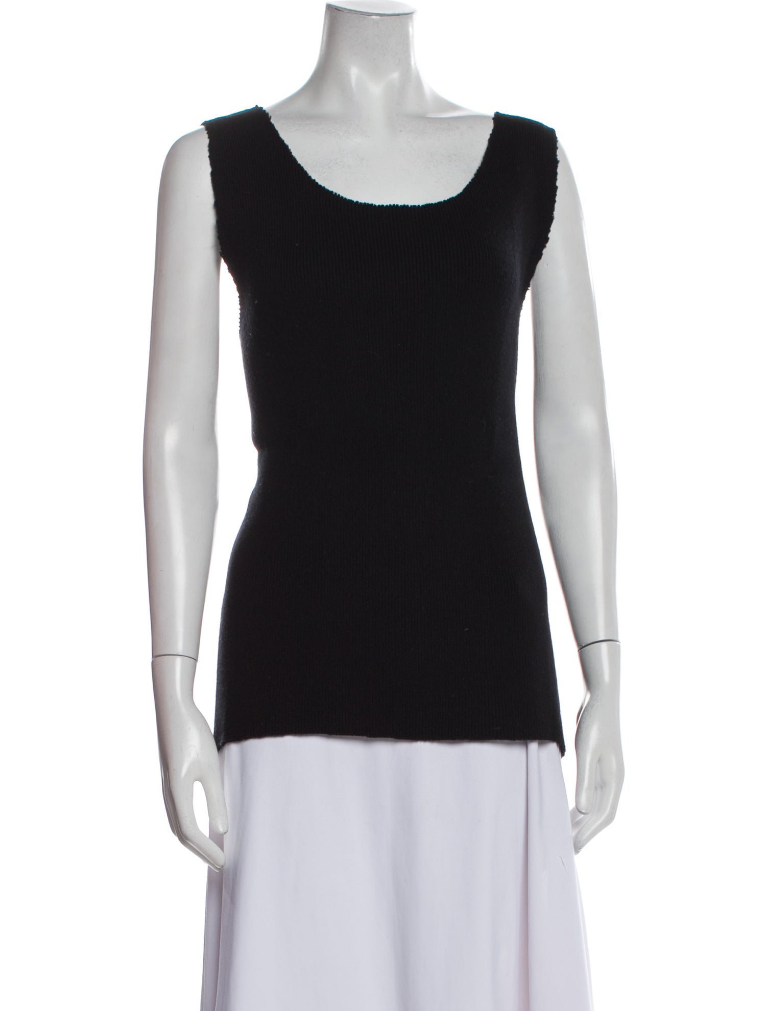 Baja East Cashmere Scoop Neck Top