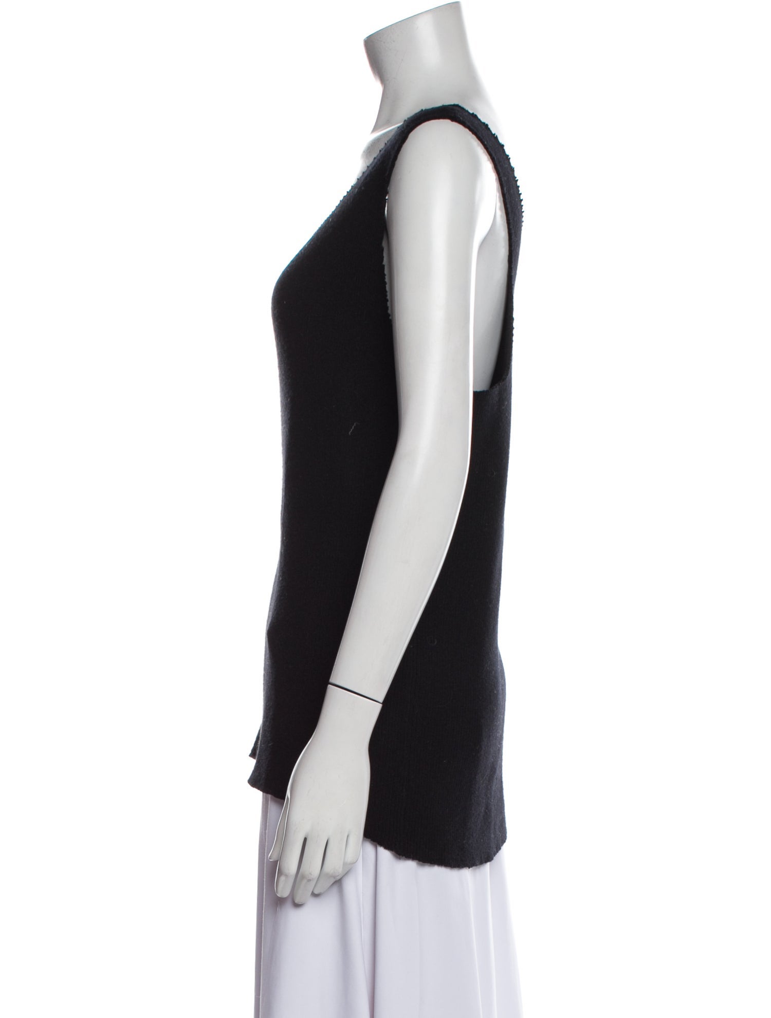 Baja East Cashmere Scoop Neck Top