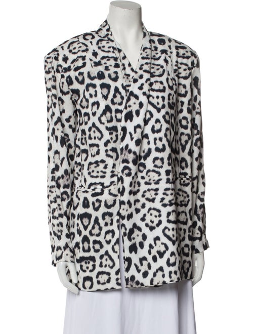 Baja East Animal Print Blazer