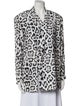 Baja East Animal Print Blazer
