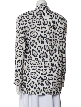 Baja East Animal Print Blazer
