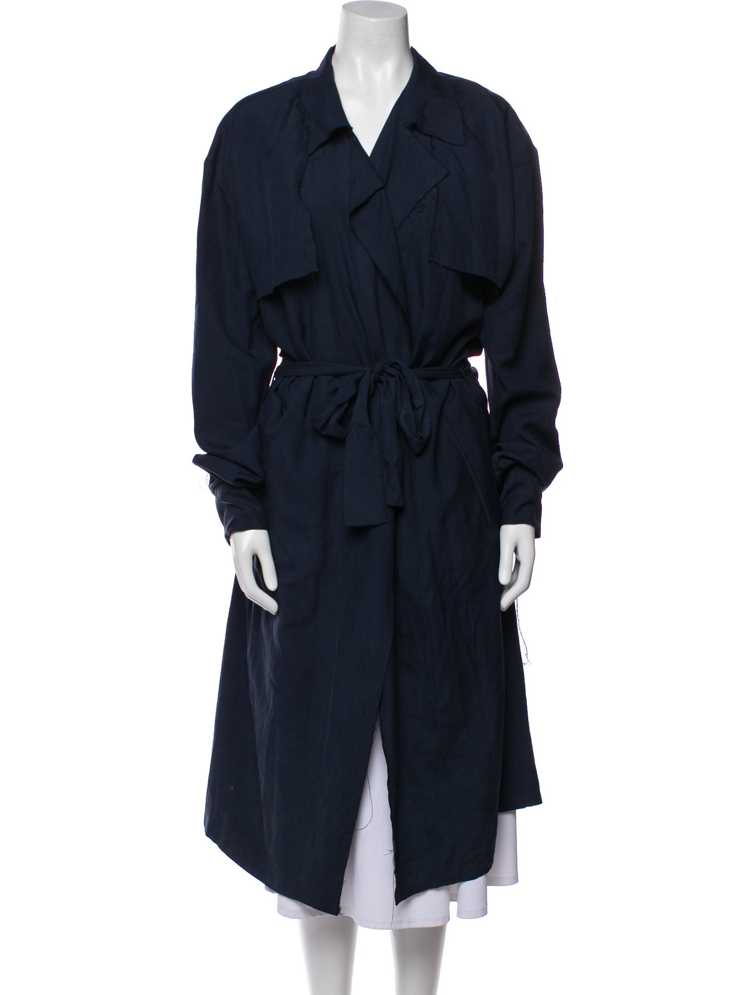 Baja East Silk Trench Coat