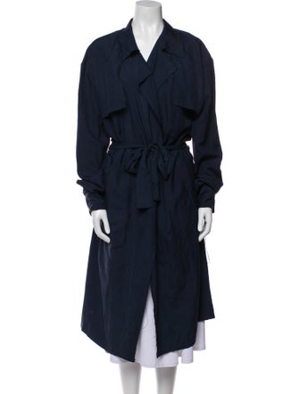 Baja East Silk Trench Coat