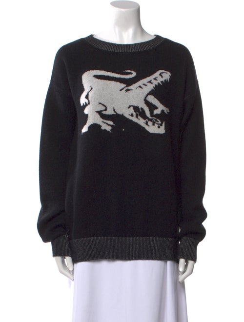 Baja East Cashmere Graphic Print Sweater