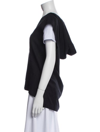 Baja East Wool V-Neck Top