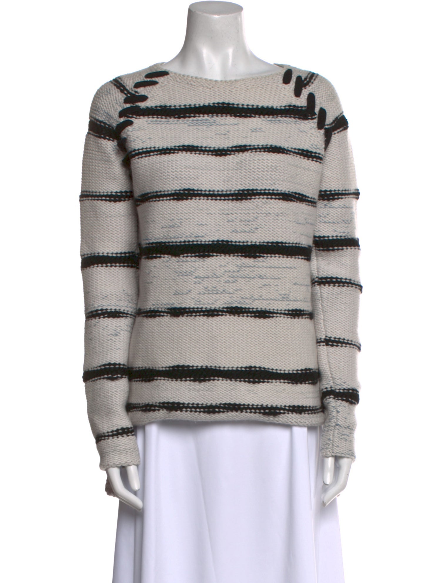 Baja East Cashmere Striped Sweater