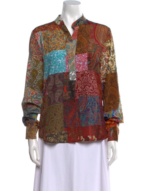 Unbreakable Evolution Silk Paisley Print Blouse