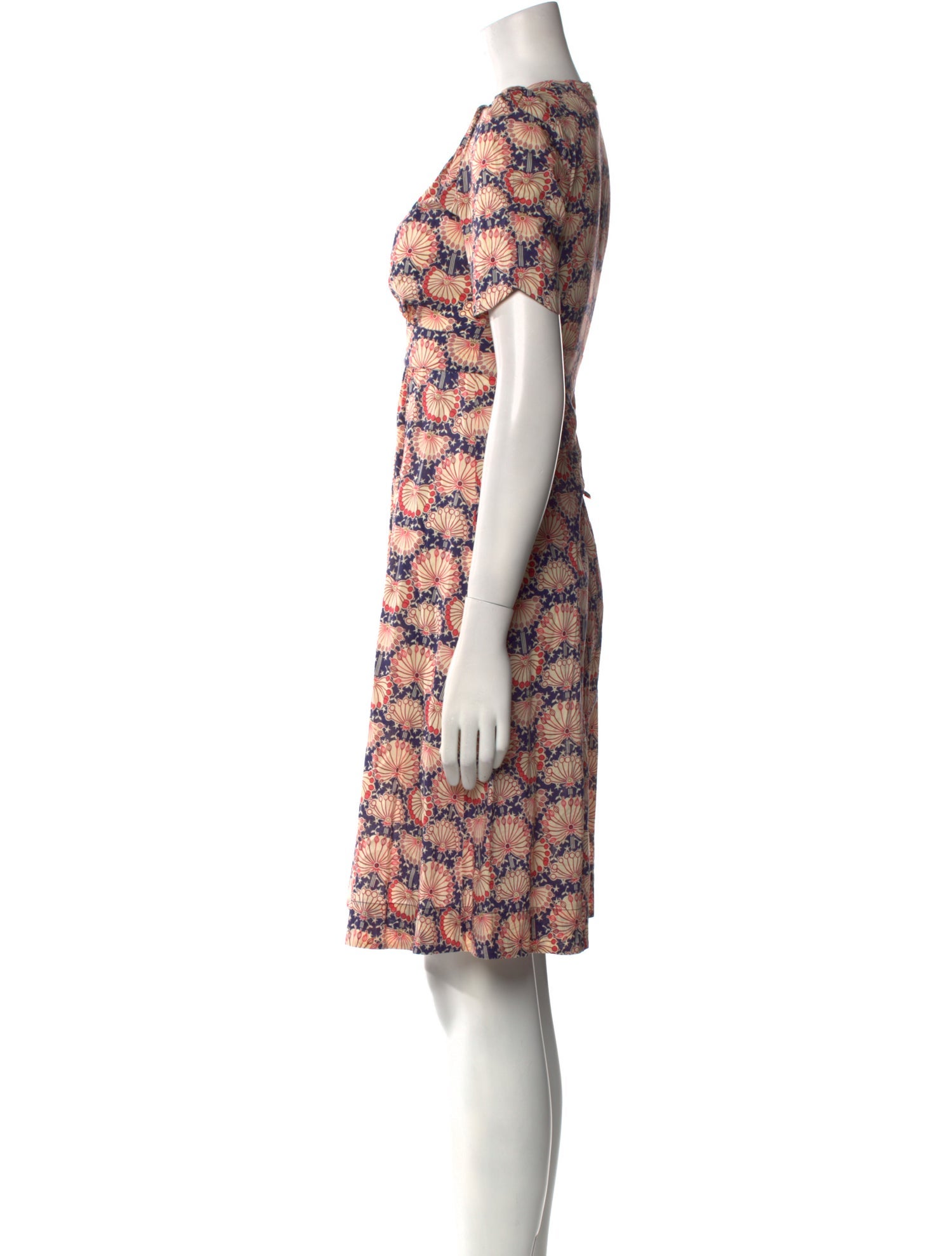 Snow from St Barth Printed Knee-Length Dress