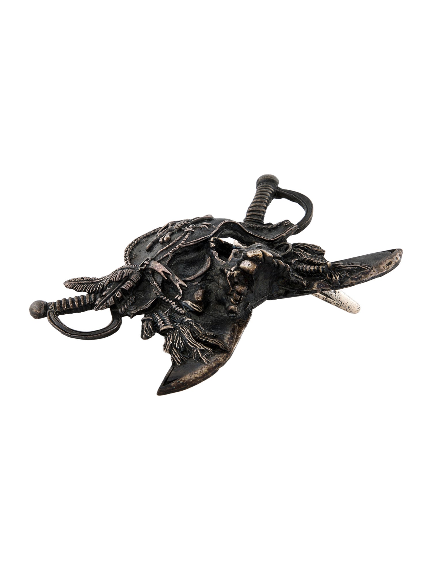 UGO Cacciatori Sterling Silver Pirate Belt Buckle