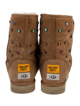 UGG x Gallery Dept. Suede Studded Accents Lace-Up Boots
