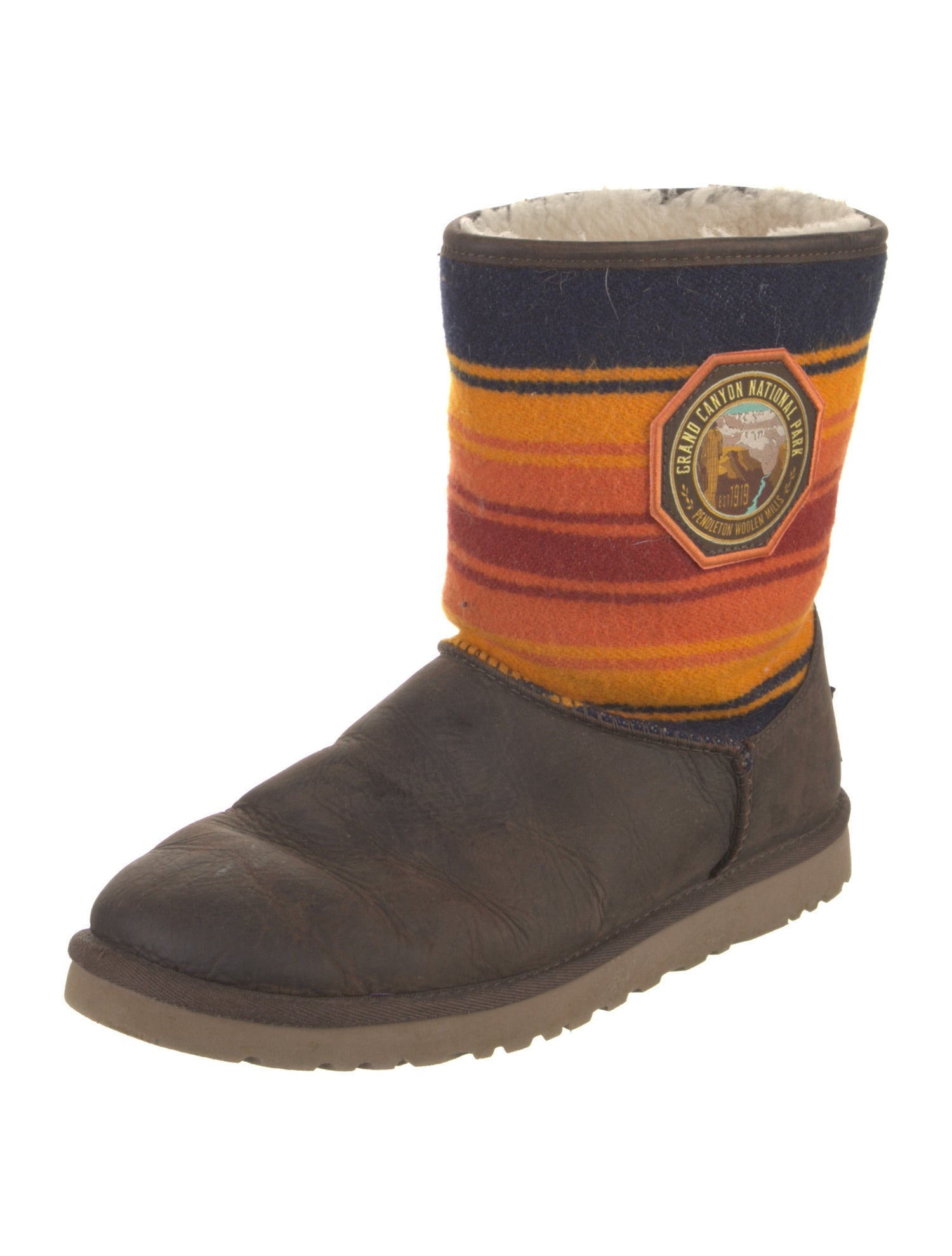 UGG x Pendleton Suede Striped Boots