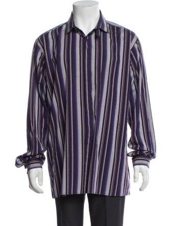 Ungaro Homme Striped Long Sleeve Shirt
