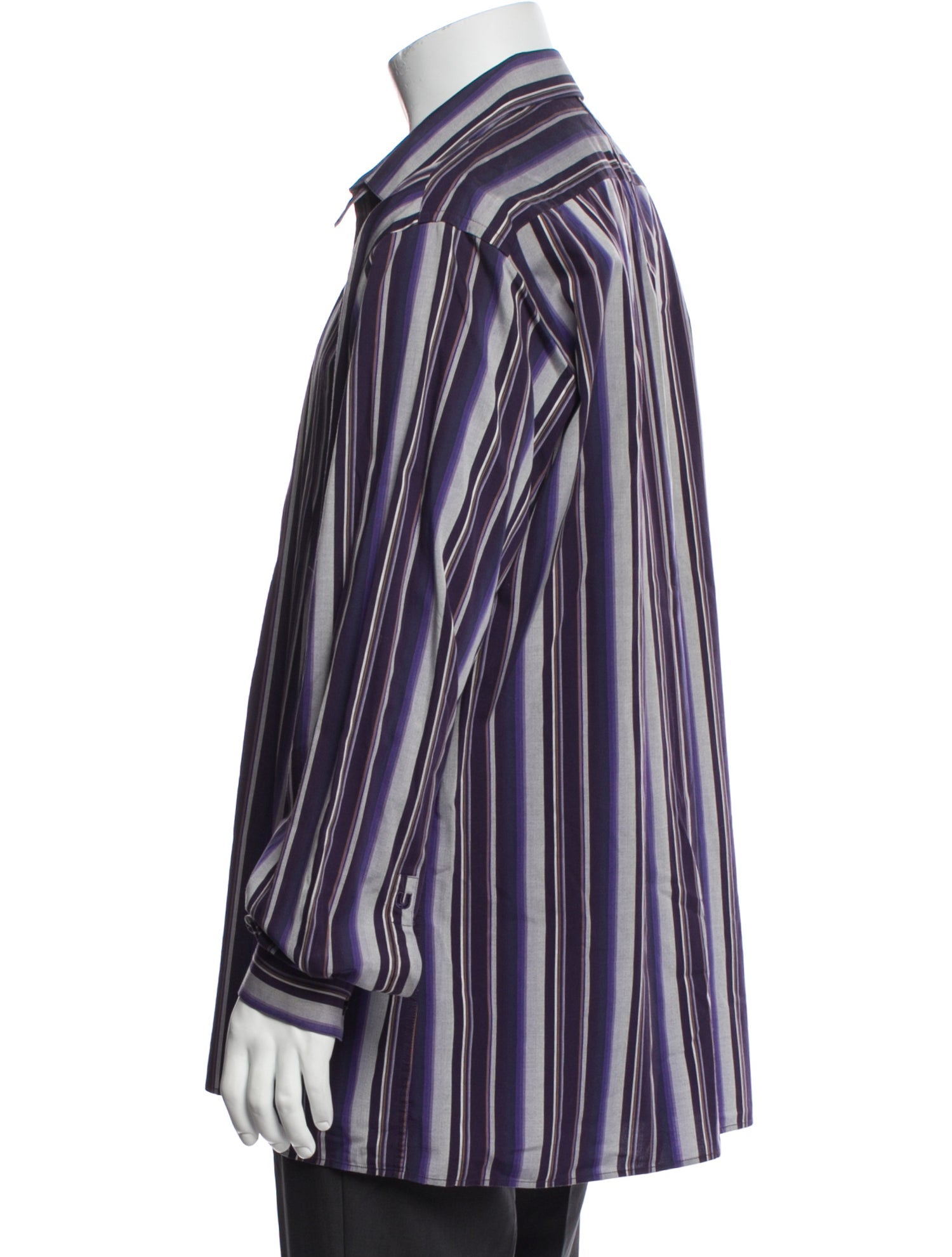 Ungaro Homme Striped Long Sleeve Shirt