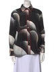 Untitled in Motion Printed Long Sleeve Button-Up Top