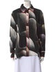 Untitled in Motion Printed Long Sleeve Button-Up Top