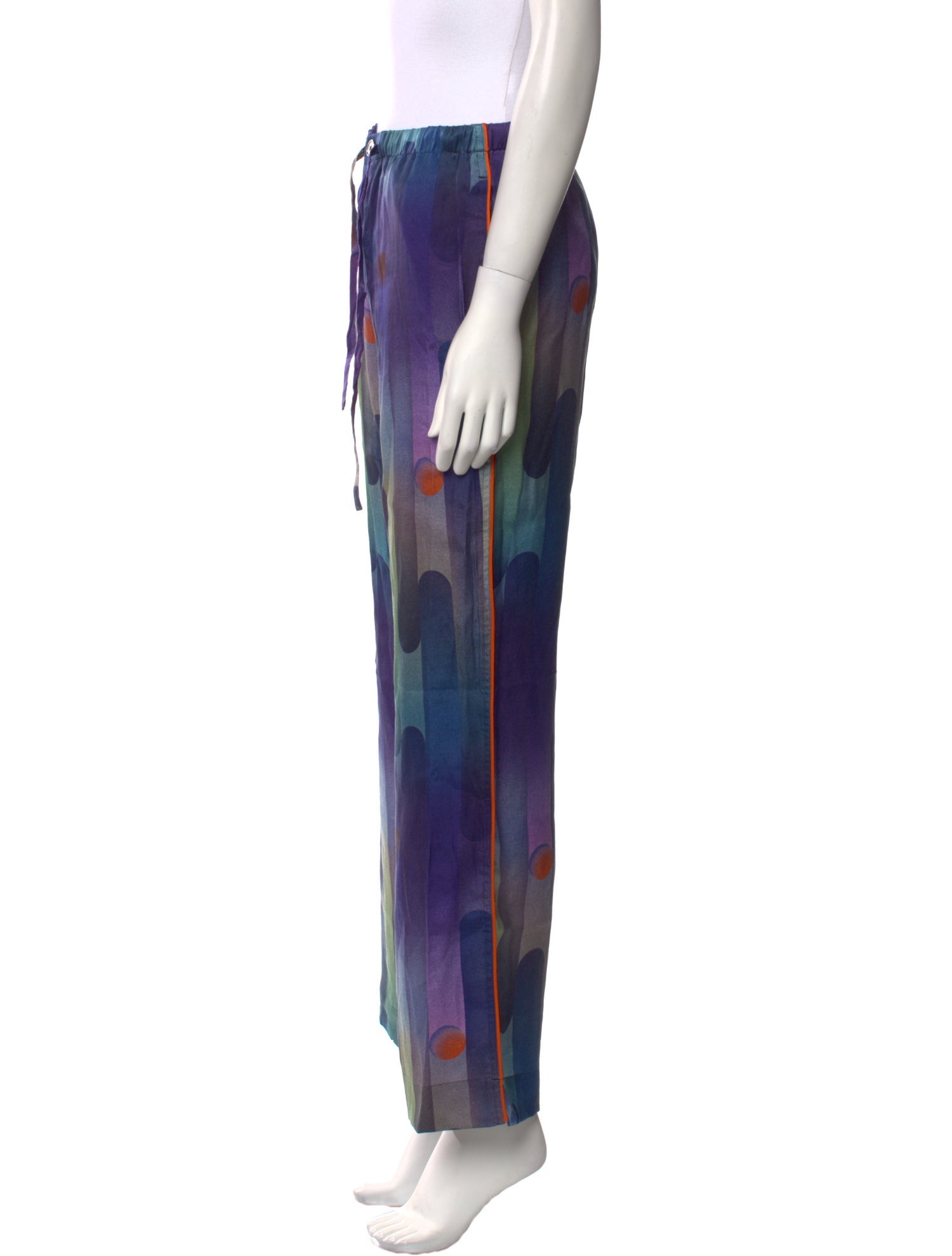 Untitled in Motion Tie-Dye Print Wide Leg Pants