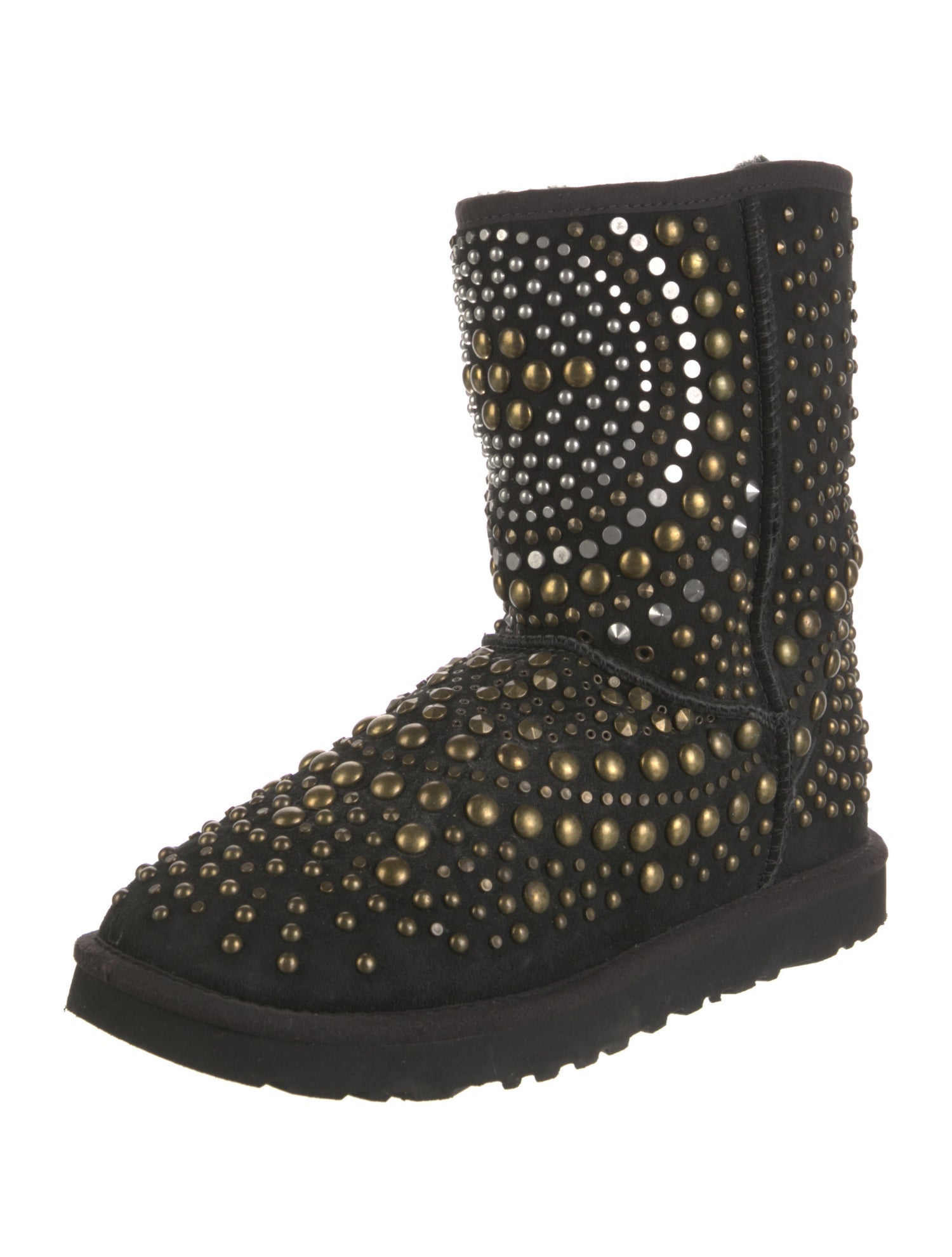 Jimmy Choo & UGG Suede Studded Accents Boots