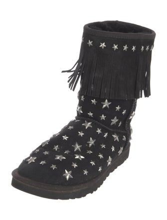 Jimmy Choo & UGG Suede Studded Accents Boots