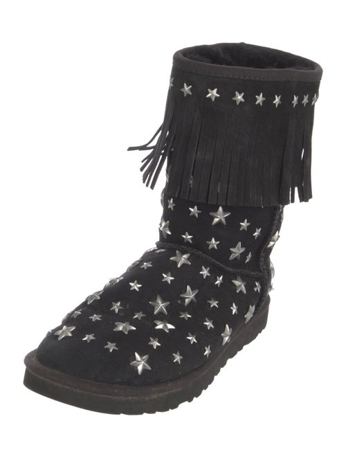 Jimmy Choo & UGG Suede Studded Accents Boots