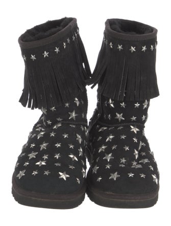 Jimmy Choo & UGG Suede Studded Accents Boots