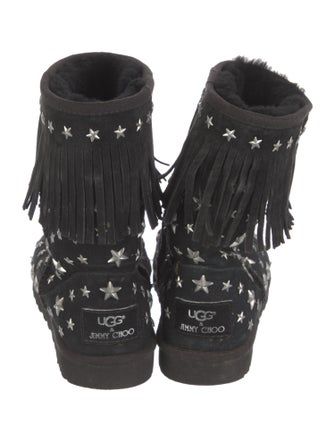 Jimmy Choo & UGG Suede Studded Accents Boots