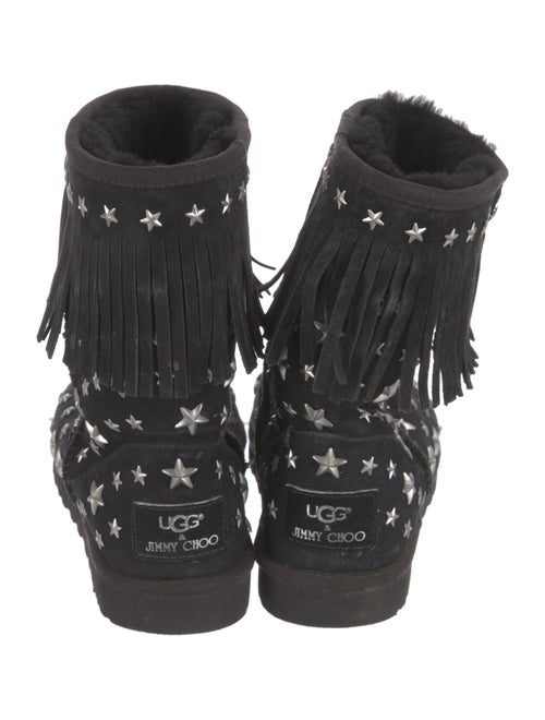 Jimmy Choo & UGG Suede Studded Accents Boots