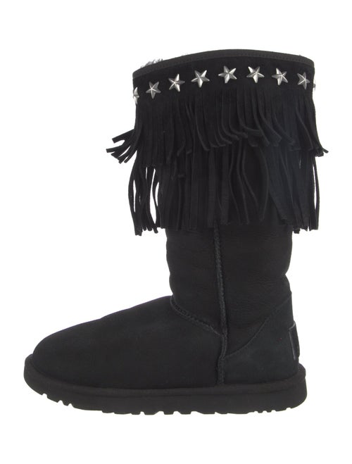 Jimmy Choo & UGG Nubuck Studded Accents Boots