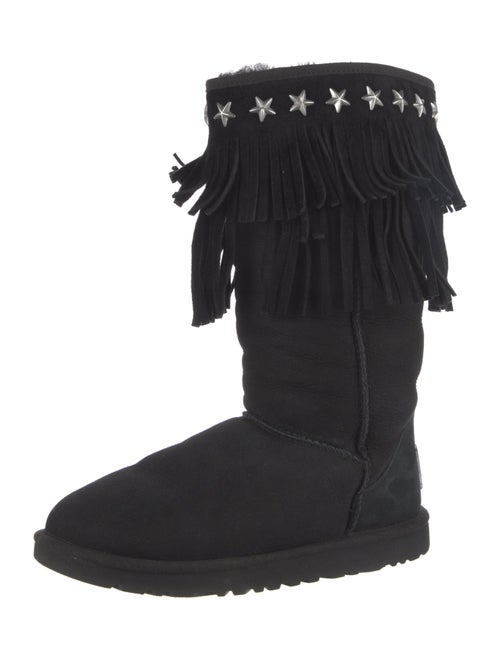 Jimmy Choo & UGG Nubuck Studded Accents Boots