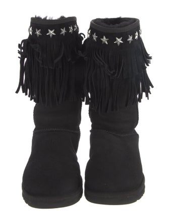 Jimmy Choo & UGG Nubuck Studded Accents Boots