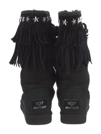 Jimmy Choo & UGG Nubuck Studded Accents Boots