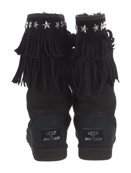 Jimmy Choo & UGG Nubuck Studded Accents Boots