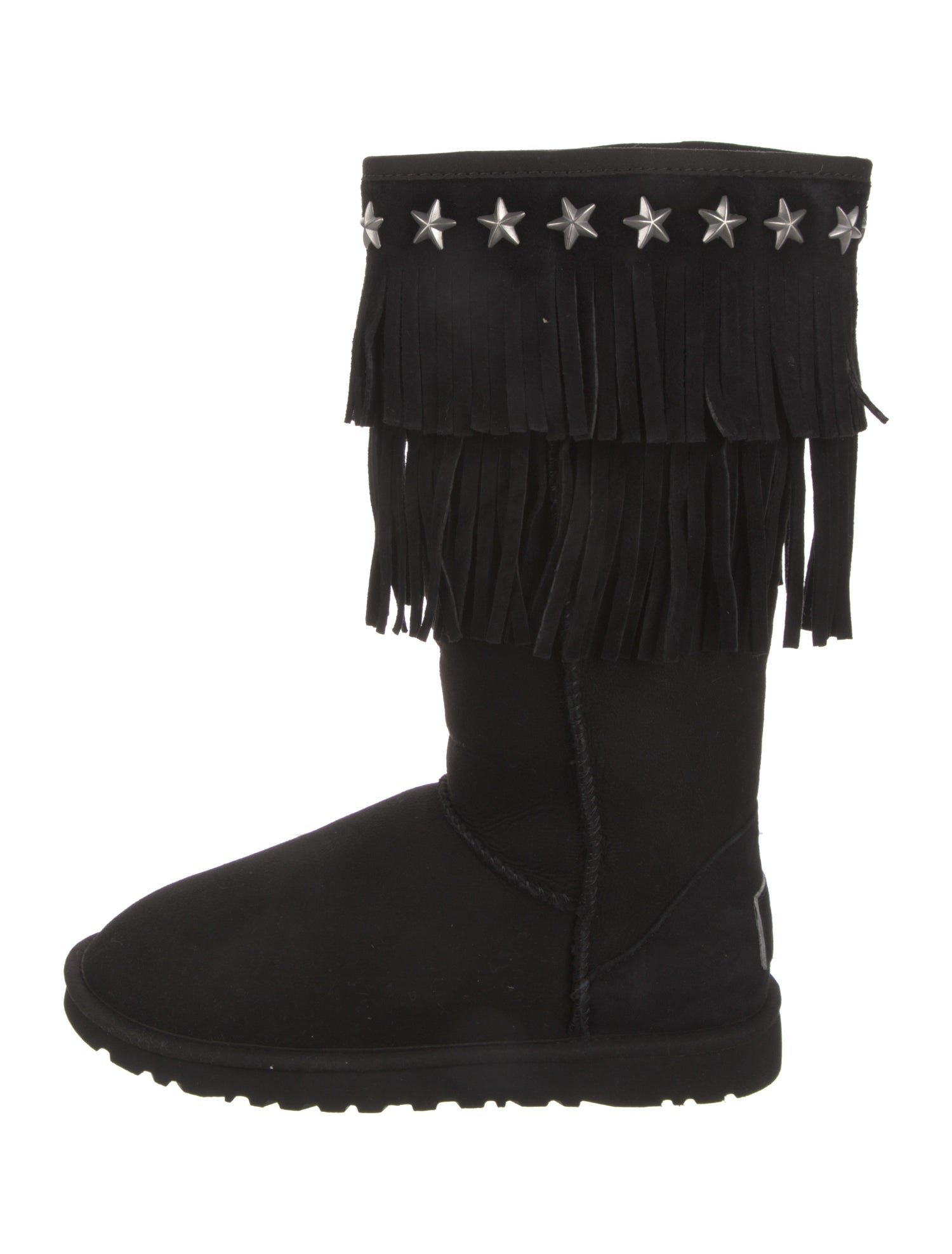 Jimmy Choo & UGG Suede Studded Accents Boots