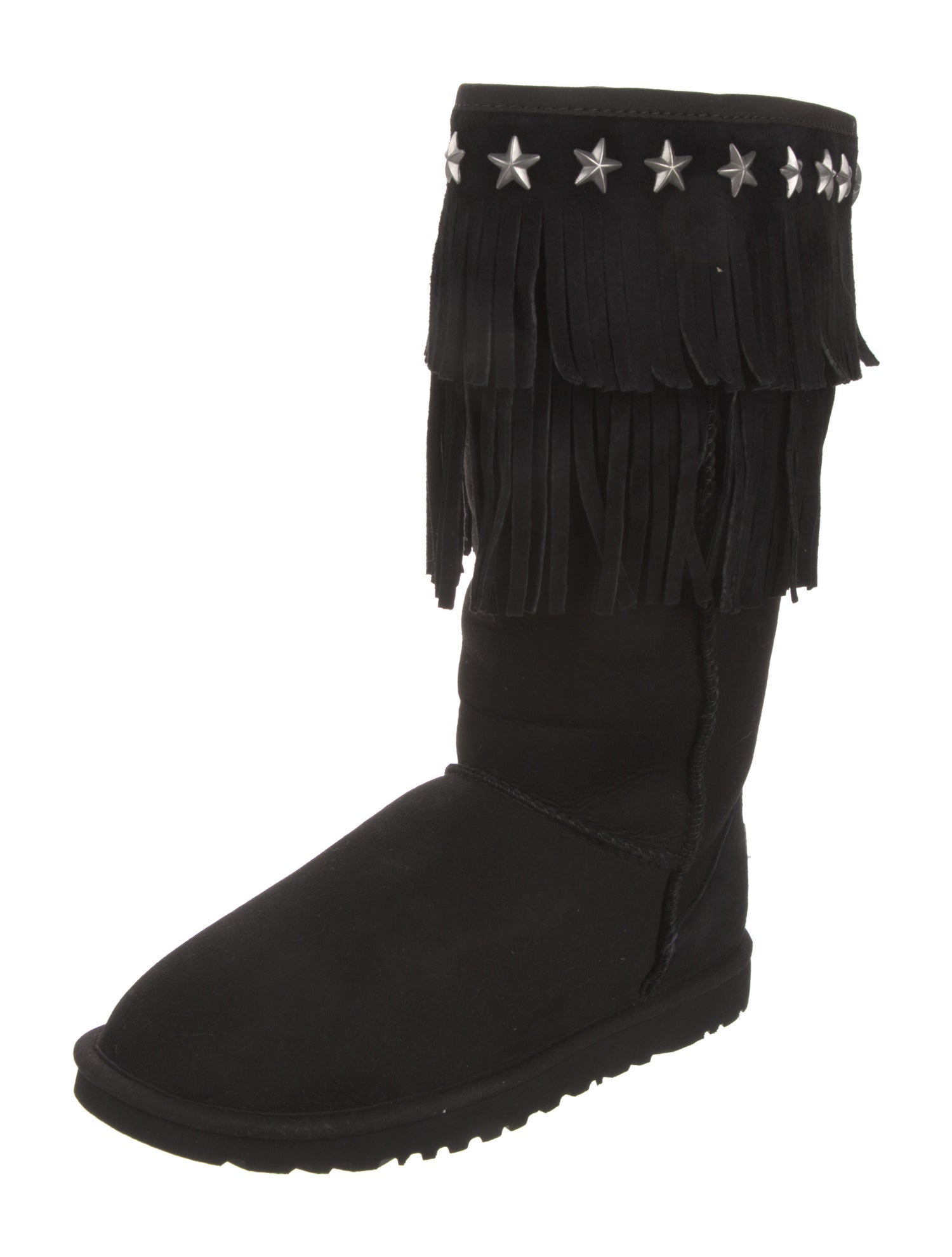 Jimmy Choo & UGG Suede Studded Accents Boots