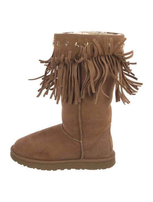 Jimmy Choo & UGG Suede Studded Accents Boots
