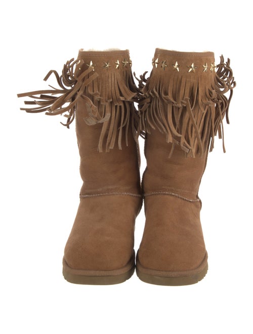 Jimmy Choo & UGG Suede Studded Accents Boots