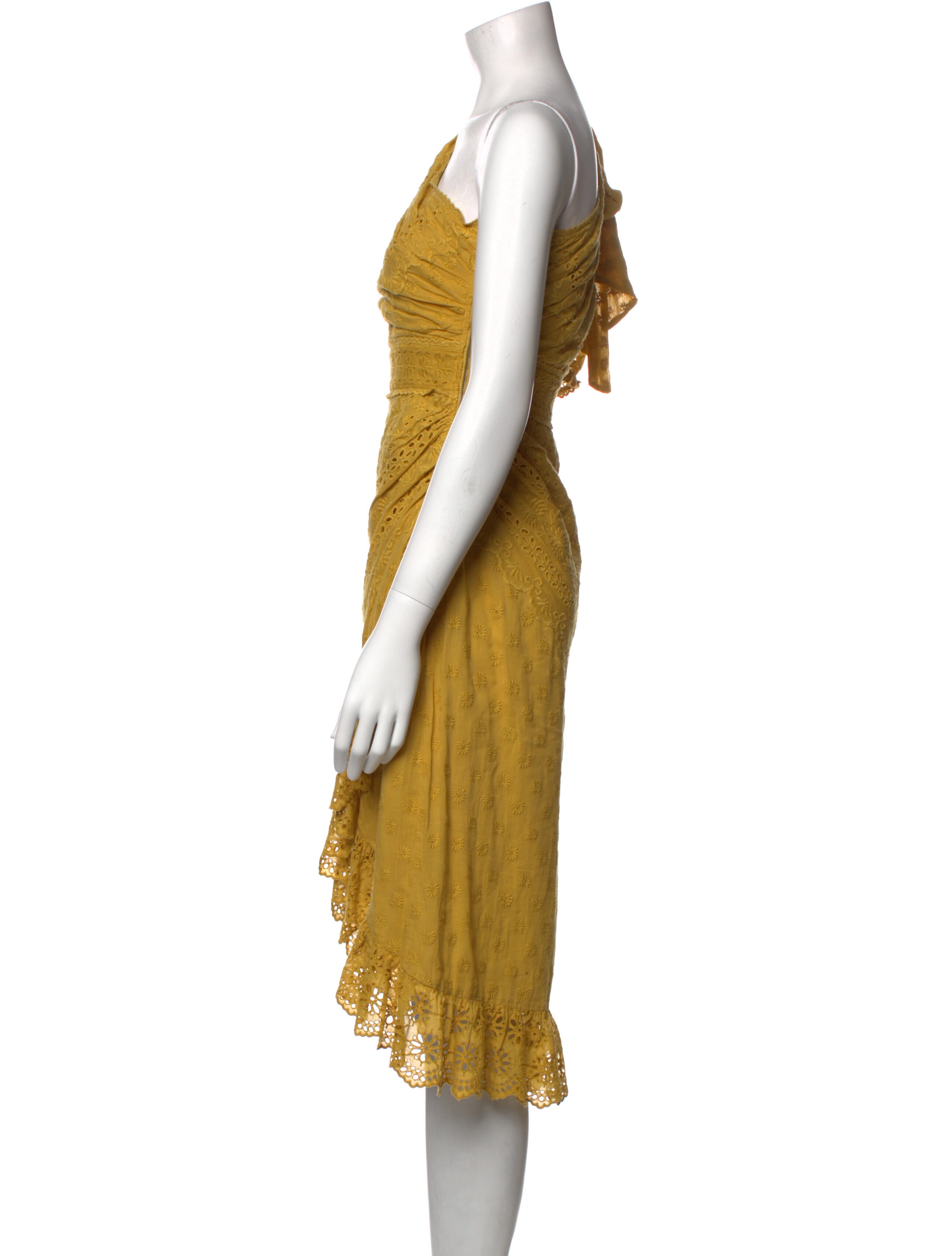 Ulla Johnson One-Shoulder Midi Length Dress