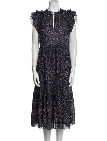 Ulla Johnson Dresses Floral Print Long Dress US 4 | S