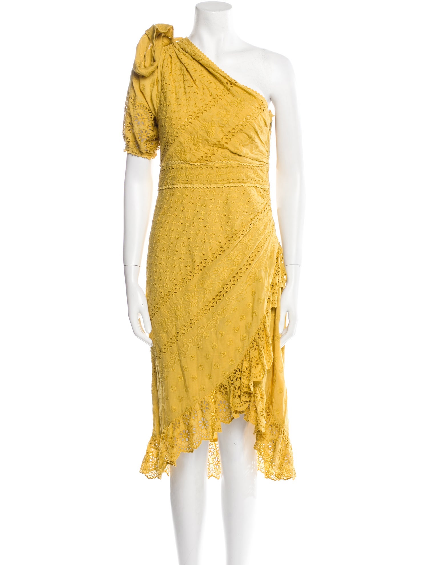 Ulla Johnson One-Shoulder Midi Length Dress