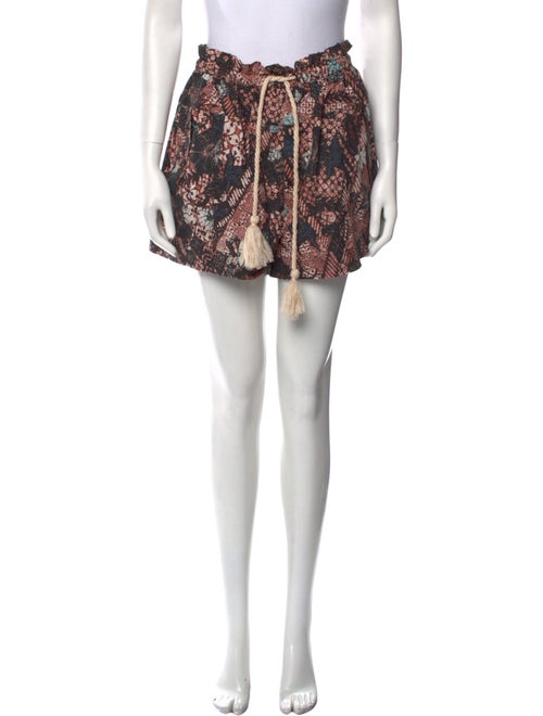 Ulla Johnson Floral Print Mini Shorts