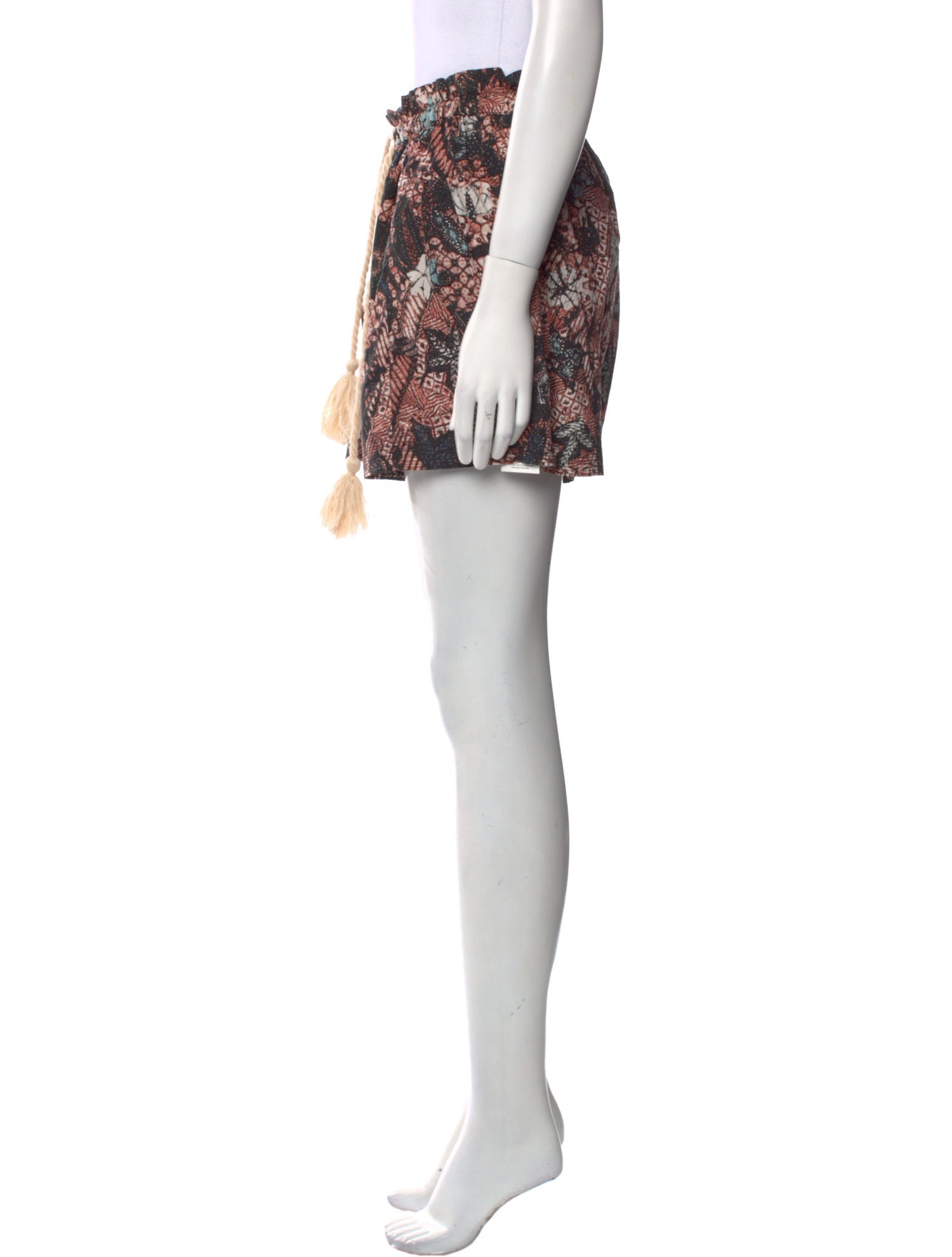 Ulla Johnson Floral Print Mini Shorts