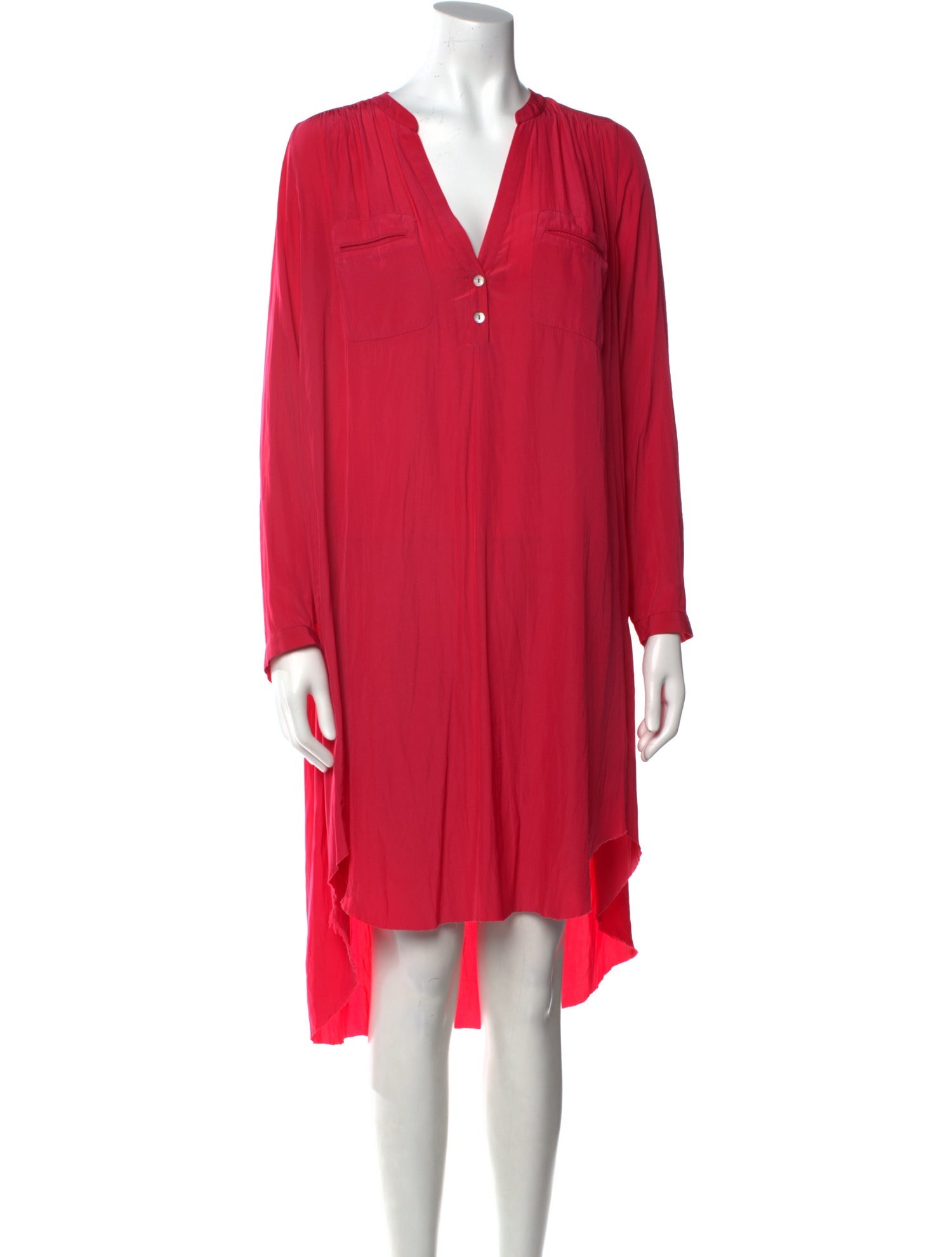 Ulla Johnson Plunge Neckline Midi Length Dress