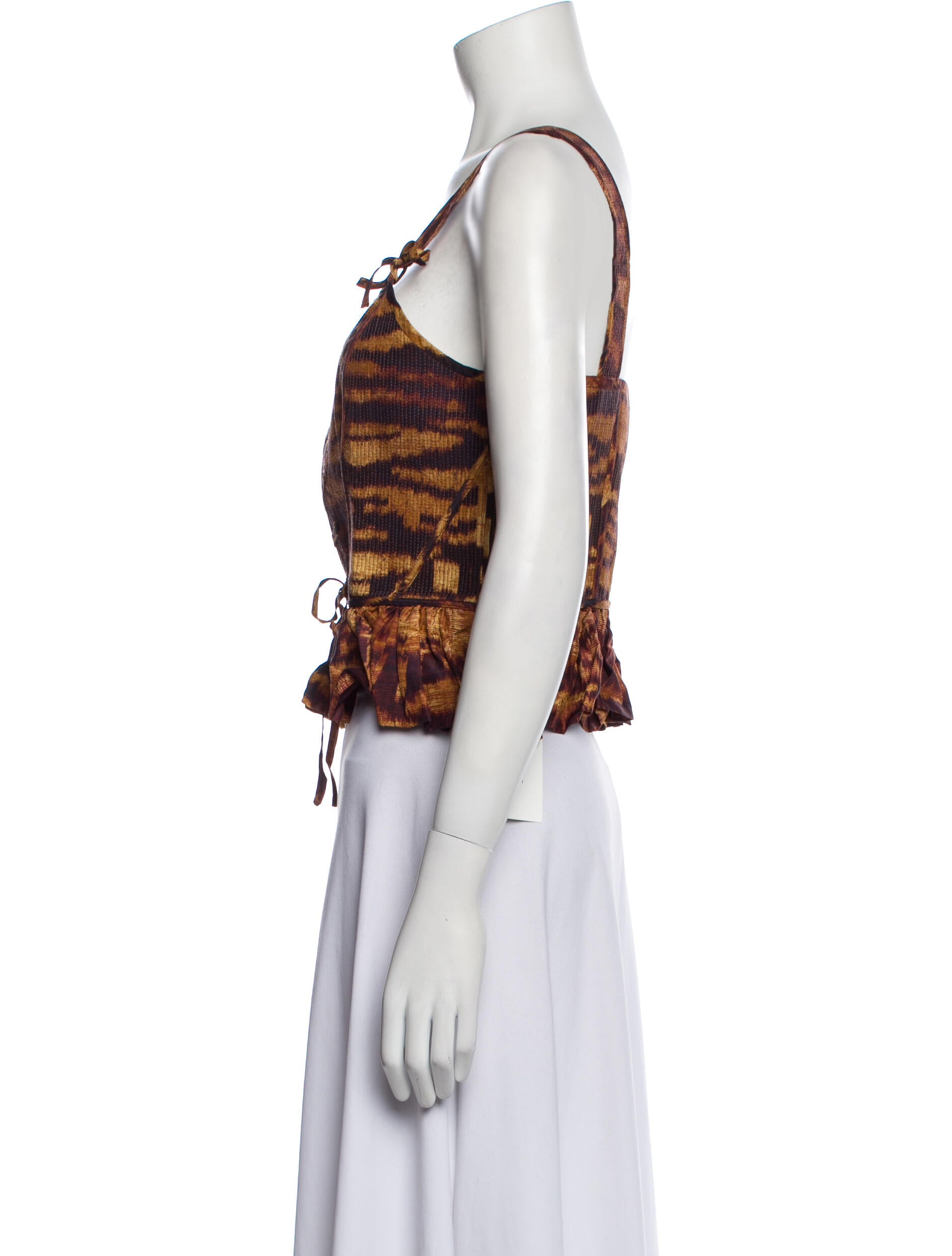 Ulla Johnson Silk Printed Crop Top w/ Tags