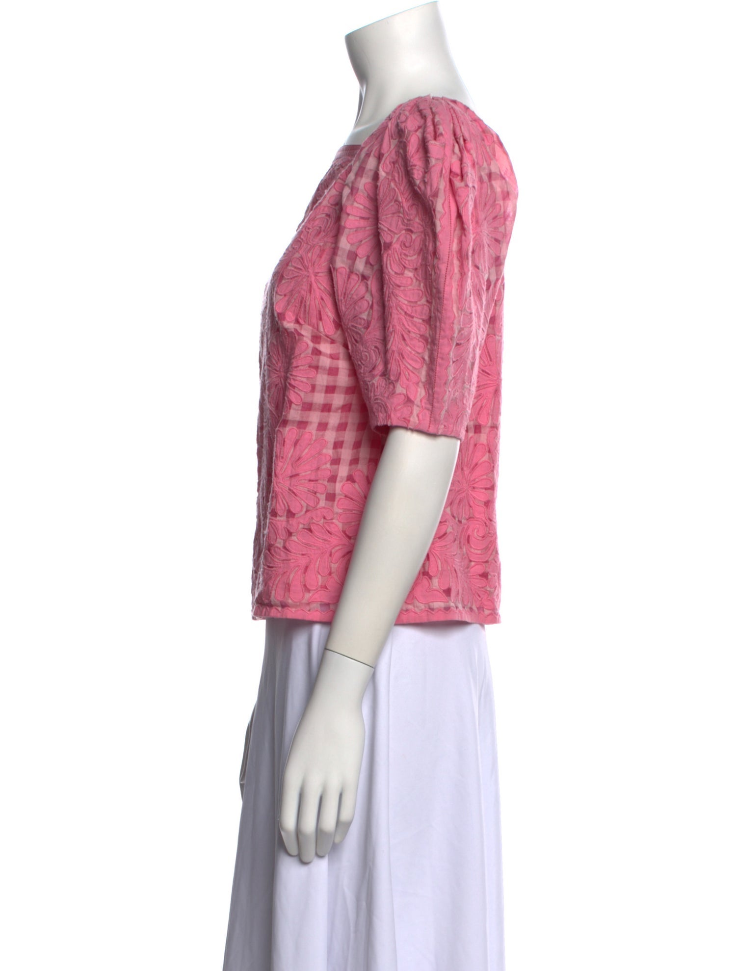 Ulla Johnson Printed Square Neckline Crop Top w/ Tags