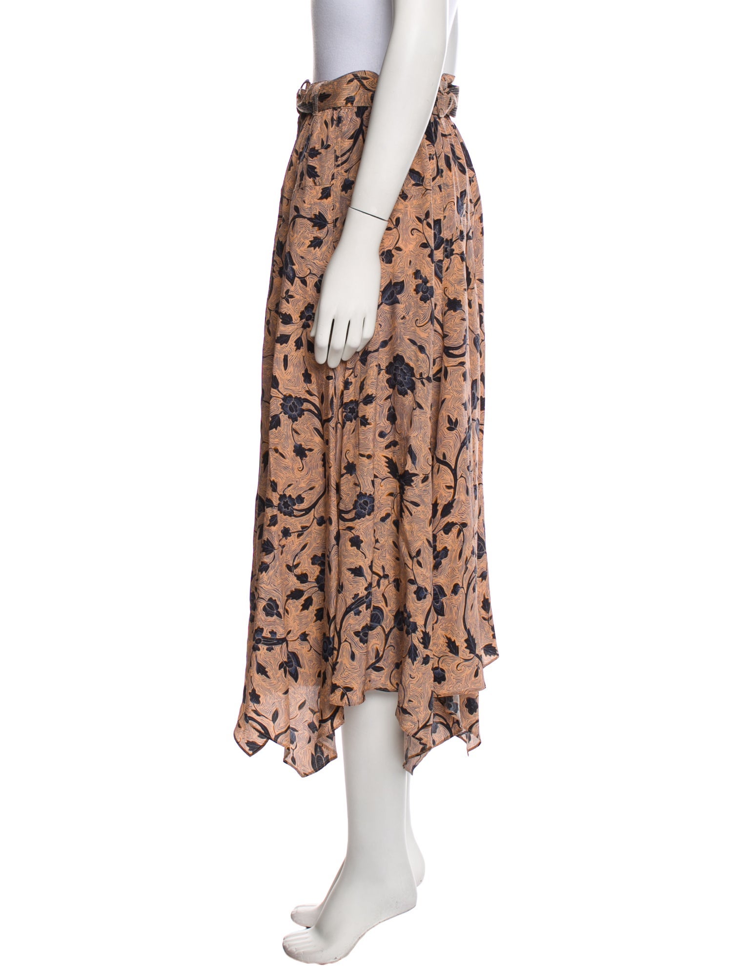 Ulla Johnson Silk Midi Length Skirt